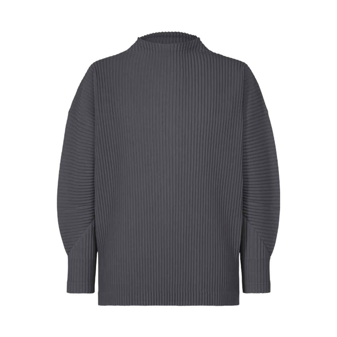 옴므 플리세 이세이 미야케 MC 디셈버 모크넥 롱슬리브 탑 셉타리언 블루(Homme Plisse Issey Miyake MC December Mock Neck Long Sleeve Top Septarian Blue)