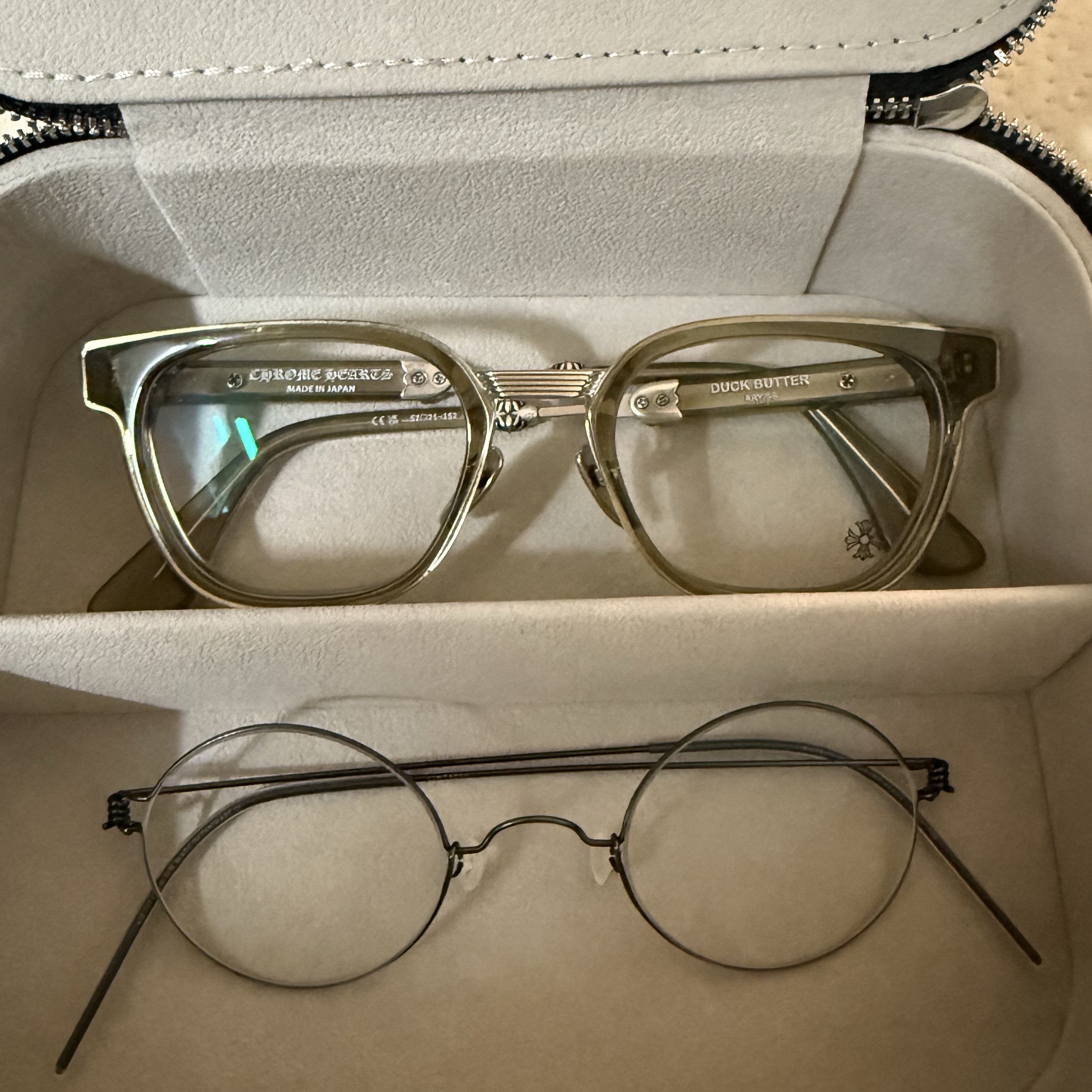 Chrome Hearts Duck Butter Army Shiny Silver 착용 스타일