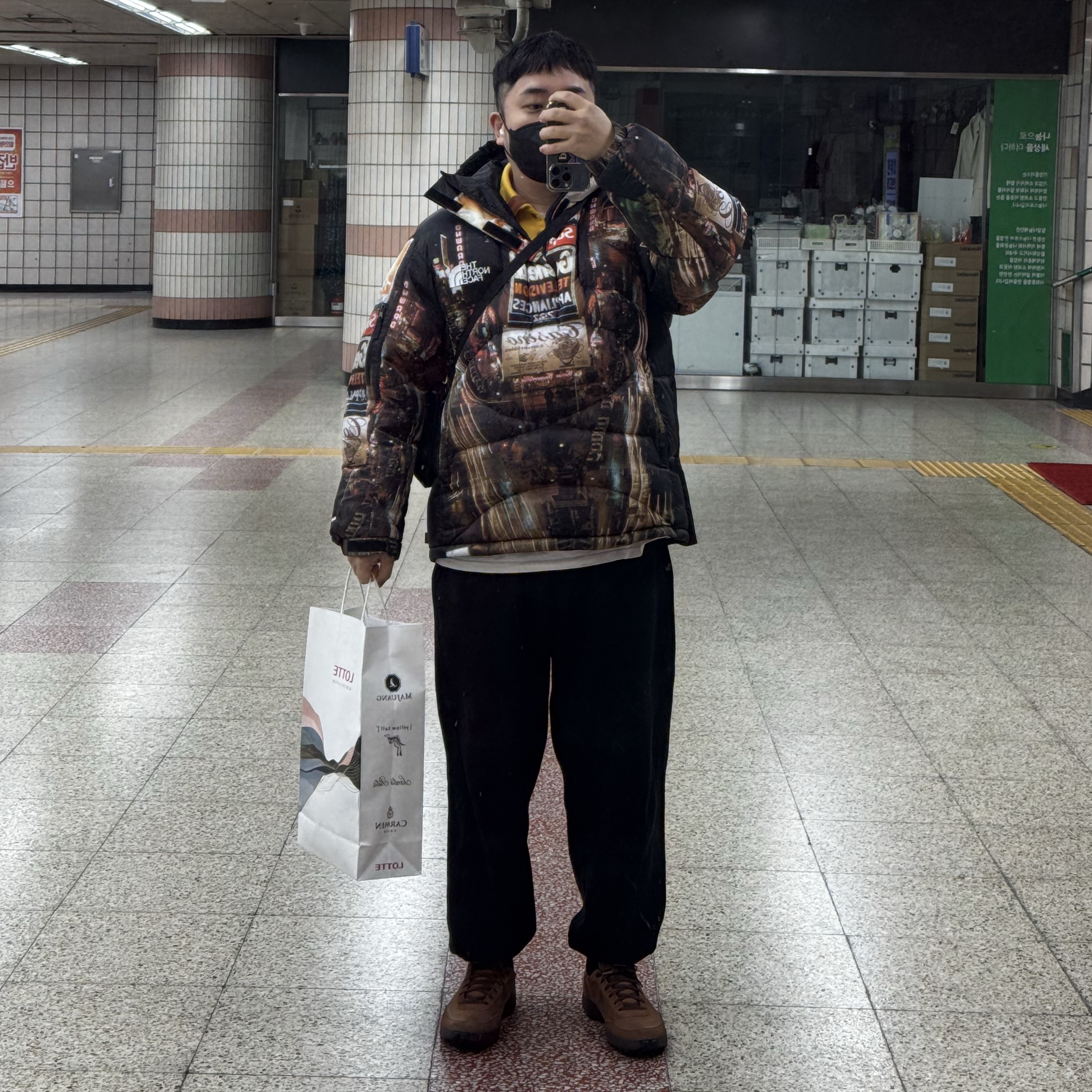 Supreme x The North Face 800-Fill Half Zip Hooded Pullover Times Square - 22FW, Nike x Tom Sachs General Purpose Shoe Brown 착용 스타일