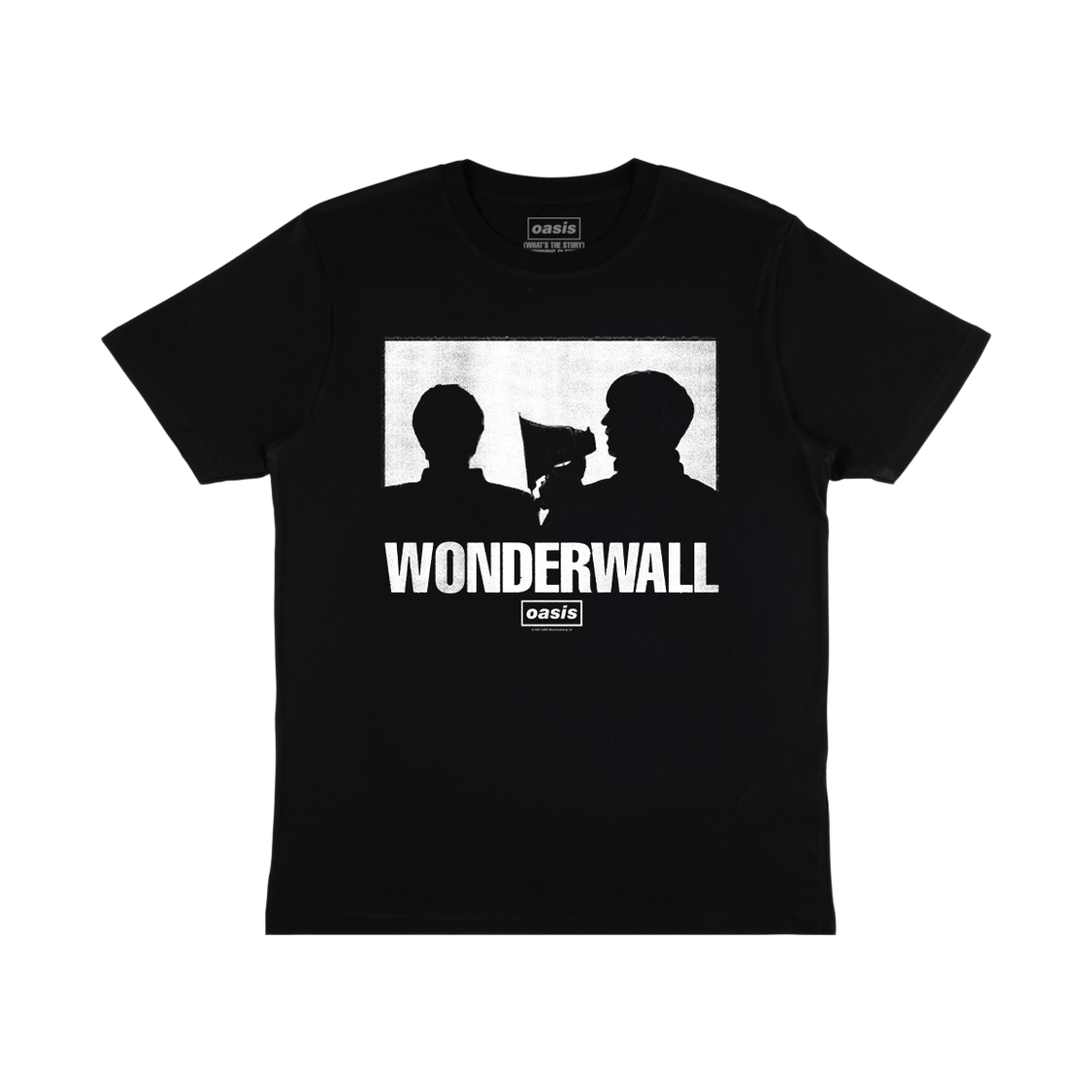 오아시스 원더월 실루엣 티셔츠 블랙 30주년 한정판(Oasis Wonderwall Silhouette T-Shirt Black 30th Anniversary Limited Edition) - 1