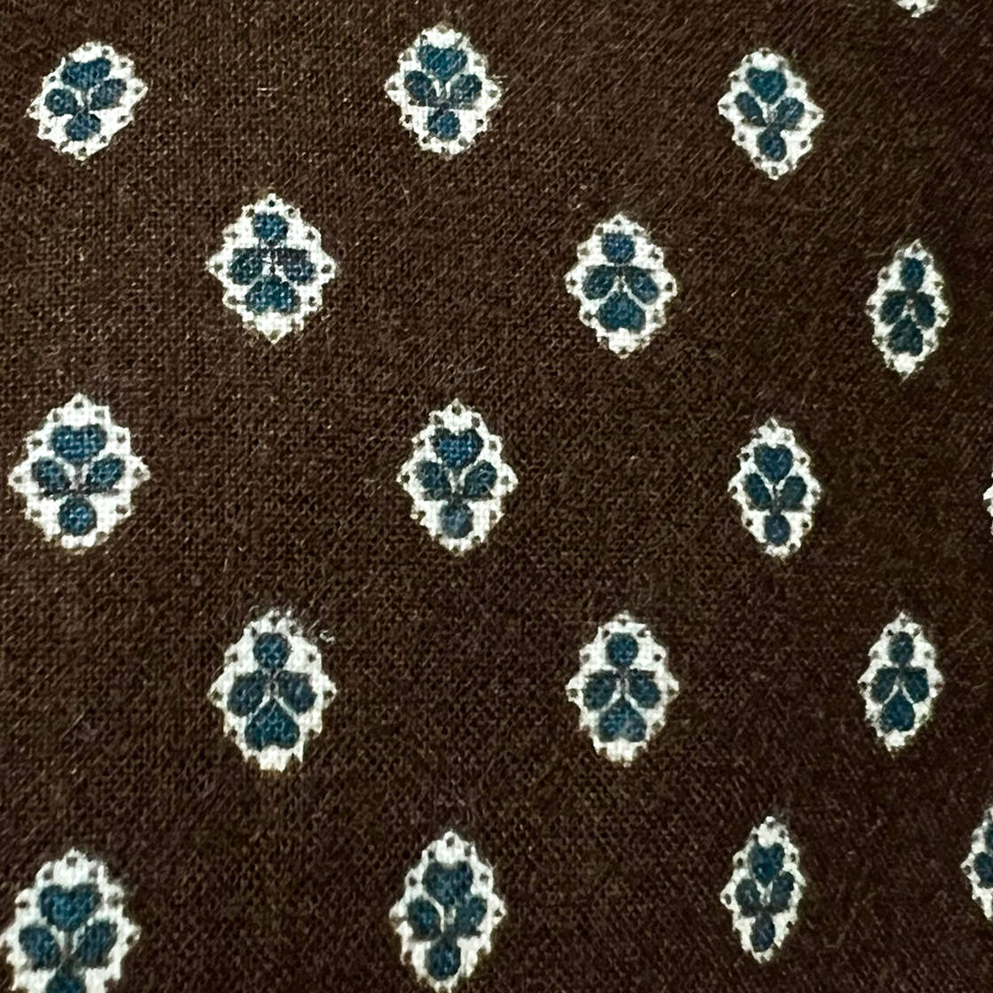 원사이즈핏츠올 타이니 리프 스카프 머드 브라운(onesizefitsall Tiny Leaf Scarf Mud Brown) - 2