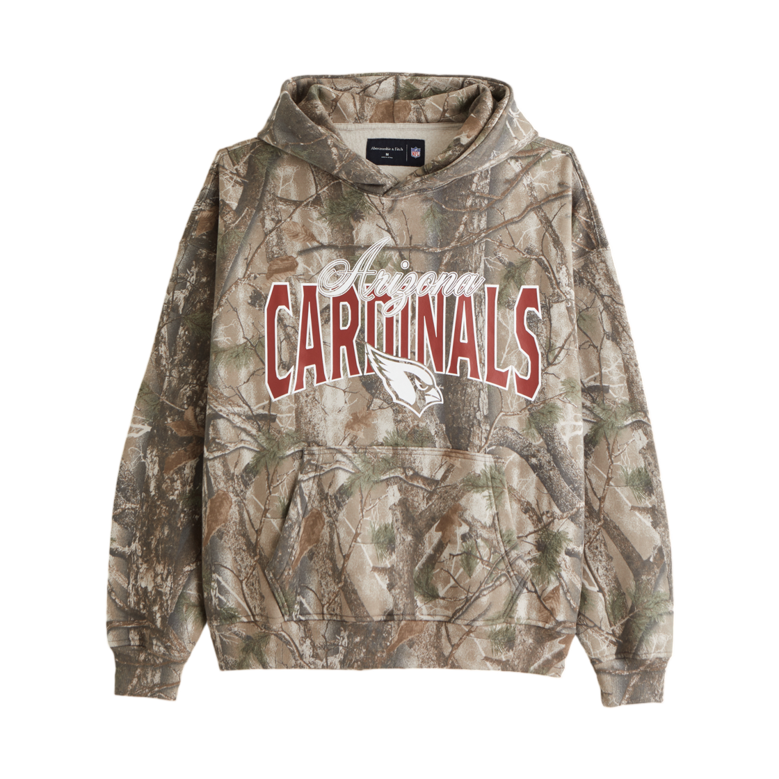 122-488-01246-408 Abercrombie & Fitch Arizona Cardinals Graphic Popover Hoodie Camo Cardinals