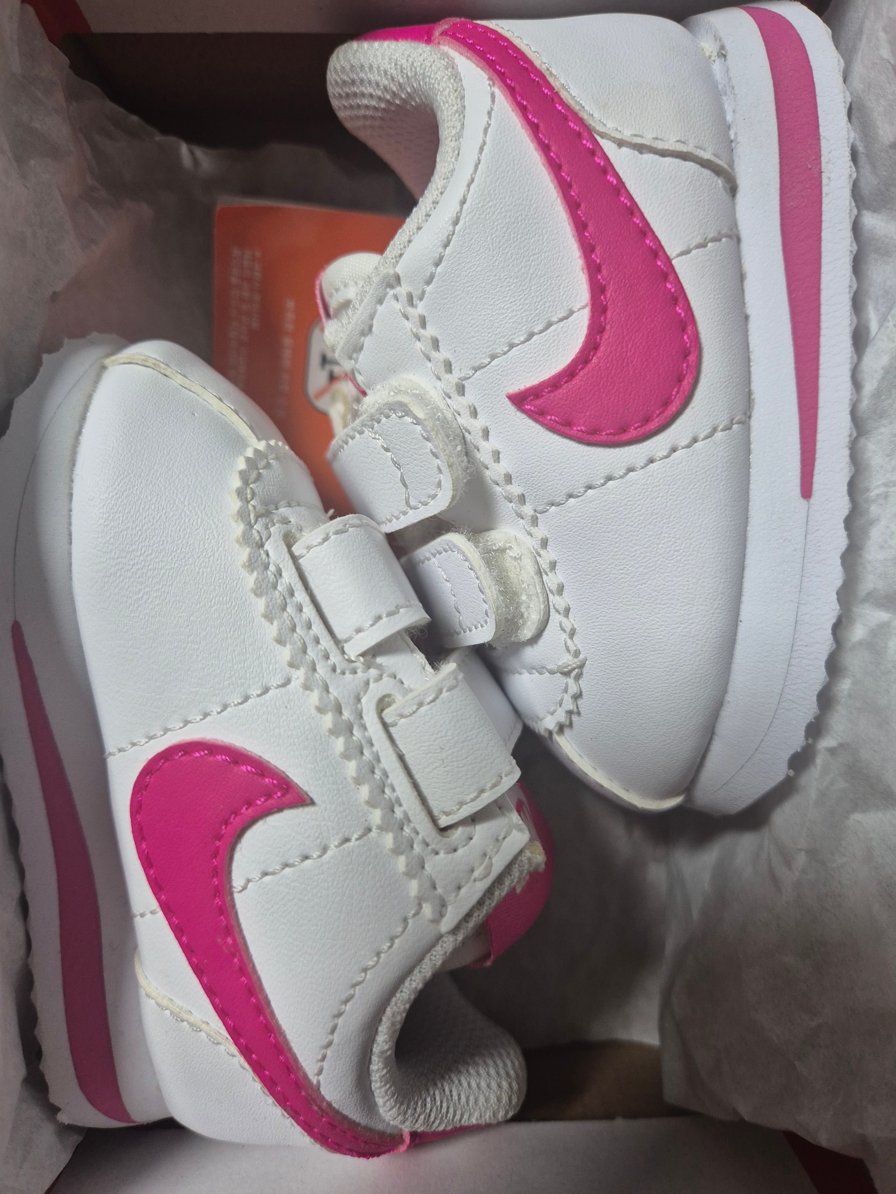 (TD) Nike Cortez Basic SL White Pink Prime 착용 스타일