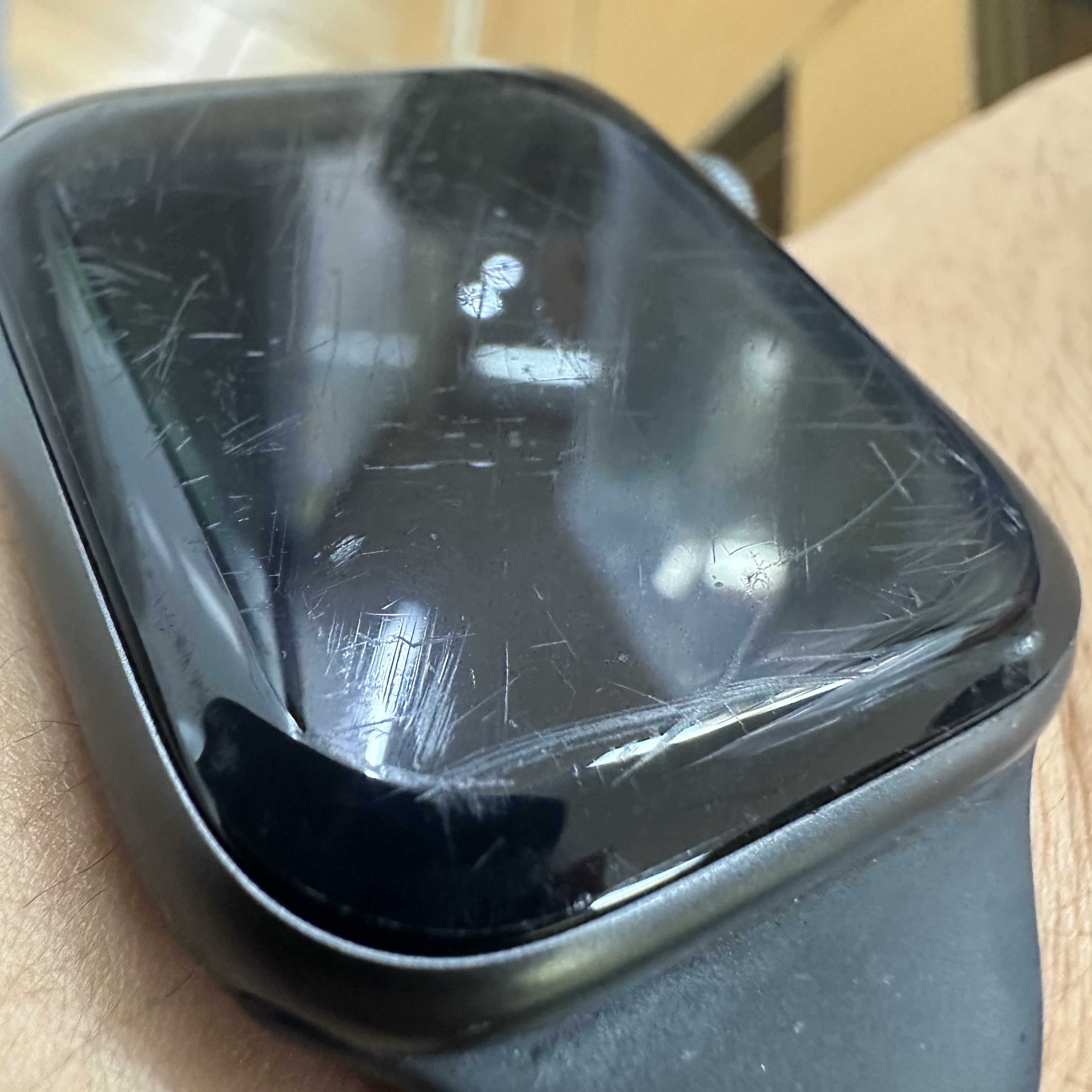 Apple Watch SE 2nd 44mm GPS Midnight Aluminium Case with Sport Band M/L Midnight (Korean Ver.) 착용 스타일