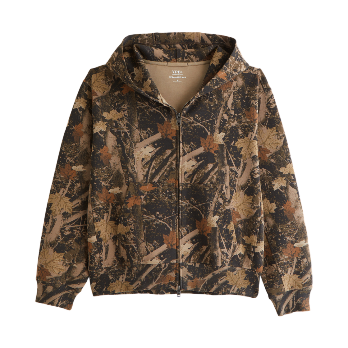 아베크롬비 앤 피치 YPB 네오니트 맥스 풀 집 후드 브라운 카모(Abercrombie & Fitch YPB Neoknit Max Full Zip Hoodie Brown Camo)