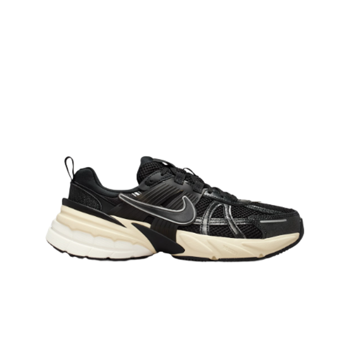 (W) 나이키 V2K 런 블랙 메탈릭 실버((W) Nike V2K Run Black Metallic Silver)