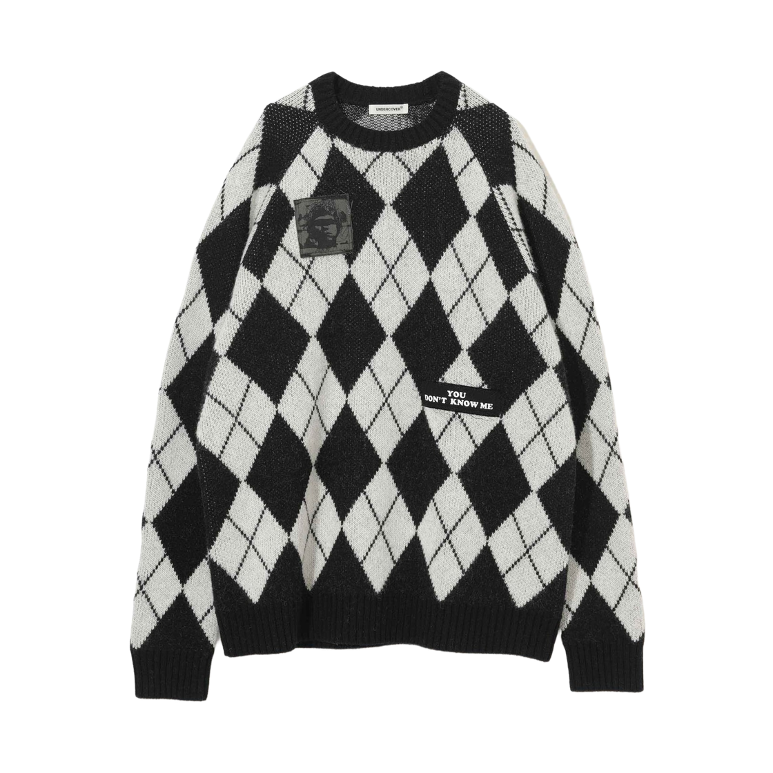 언더커버 울 나일론 니트 풀오버 블랙 베이스(Undercover Wool and Nylon Knit Pullover Black Base)