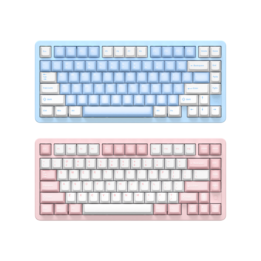 콕스 CF75 미니 뉴타입 젤리 키캡 알루미늄 3모드 유무선 기계식 키보드(Cox CF75 Mini New Type Jelly Keycap Aluminum 3-mode mechanical keyboard)