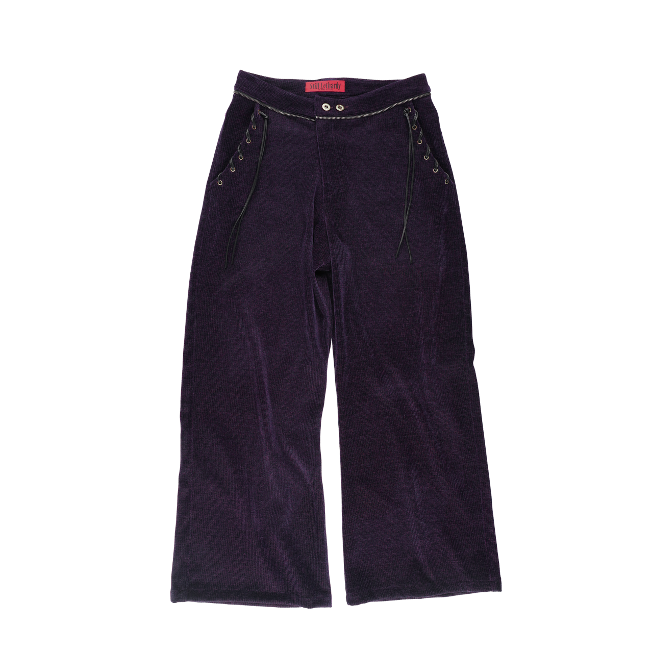 SL25FWPT04PR Still Lethardy Zip Teeth Pants Purple