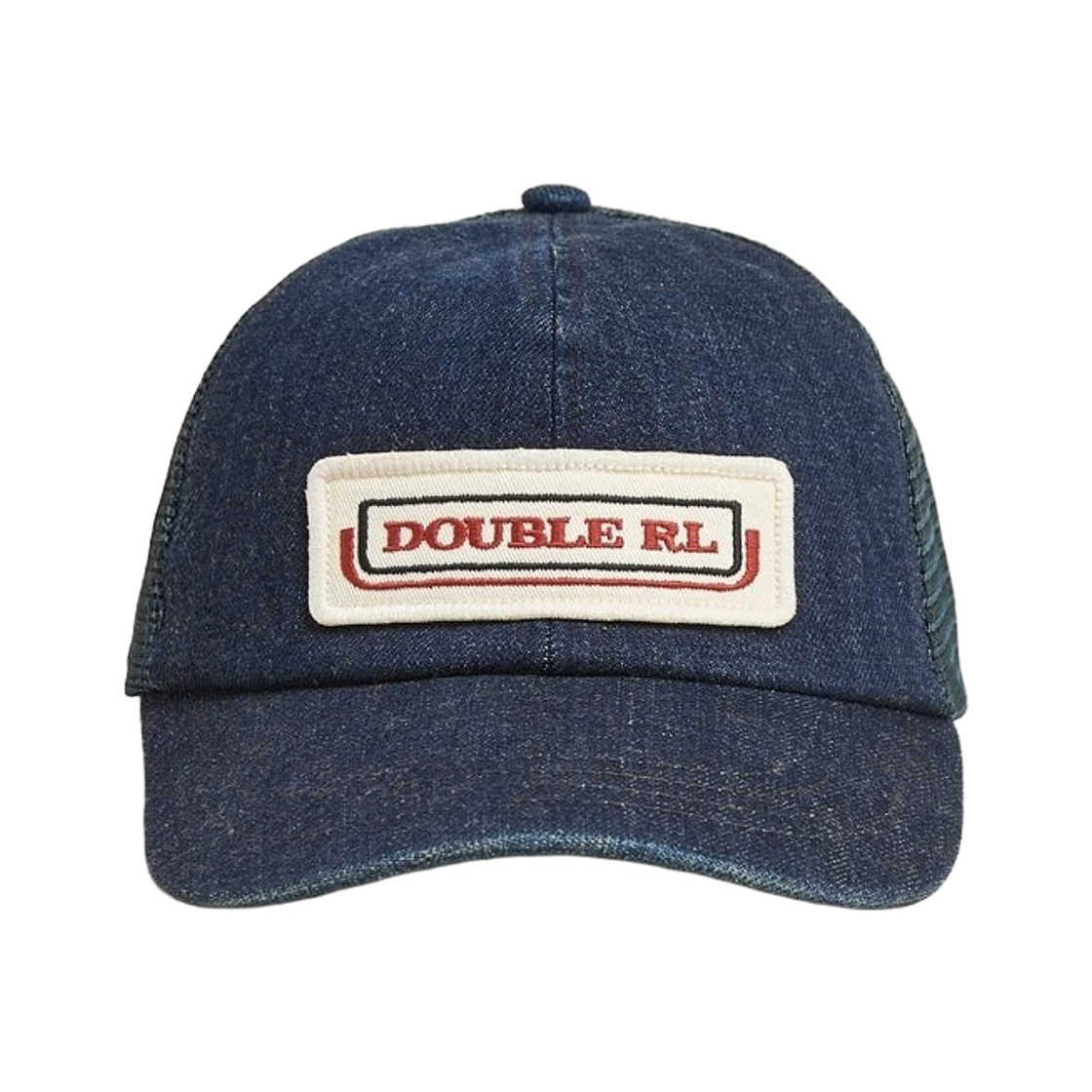더블알엘 로고 패치 트윌 트러커 캡 네이비(Double RL Logo Patch Twill Trucker Cap Navy)