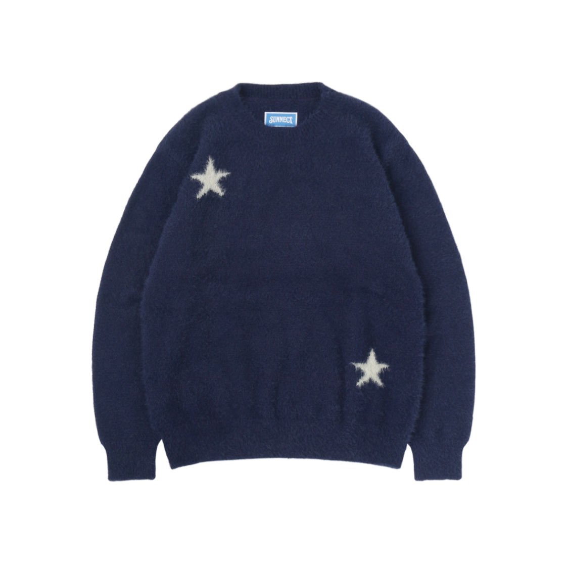 SNCT25FTO012NY SUNNECT Stars Shaggy Sweater Navy
