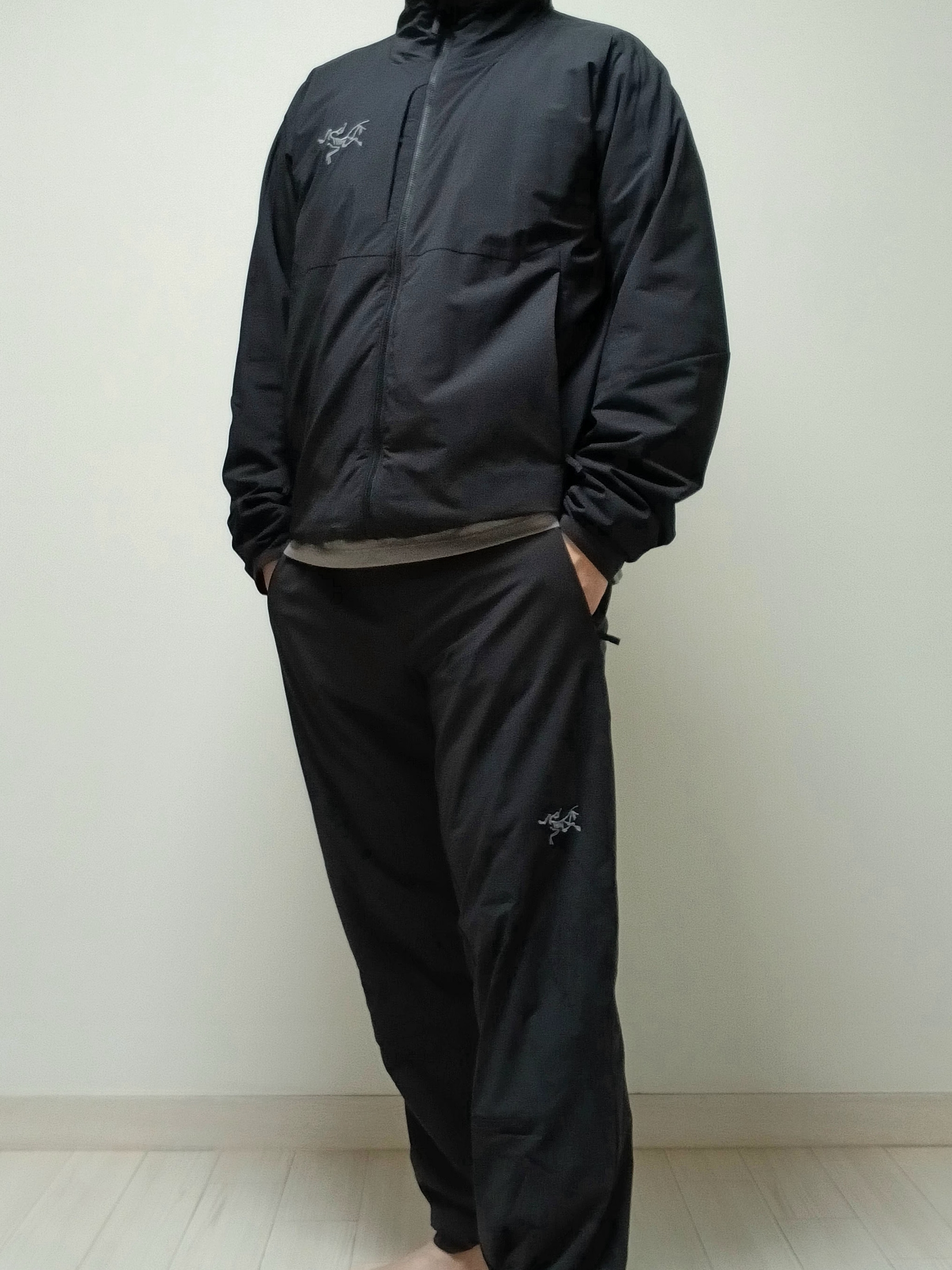 Arc'teryx Allium Insulated Jacket Black 착용 스타일 - 1