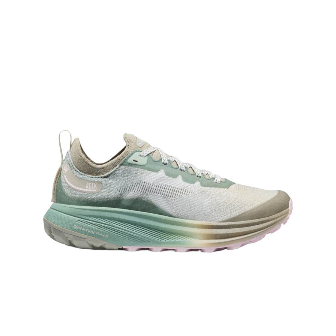 1032316 (W) Keen Seek Trail Running Shoes Lily Pad Abbey Stone