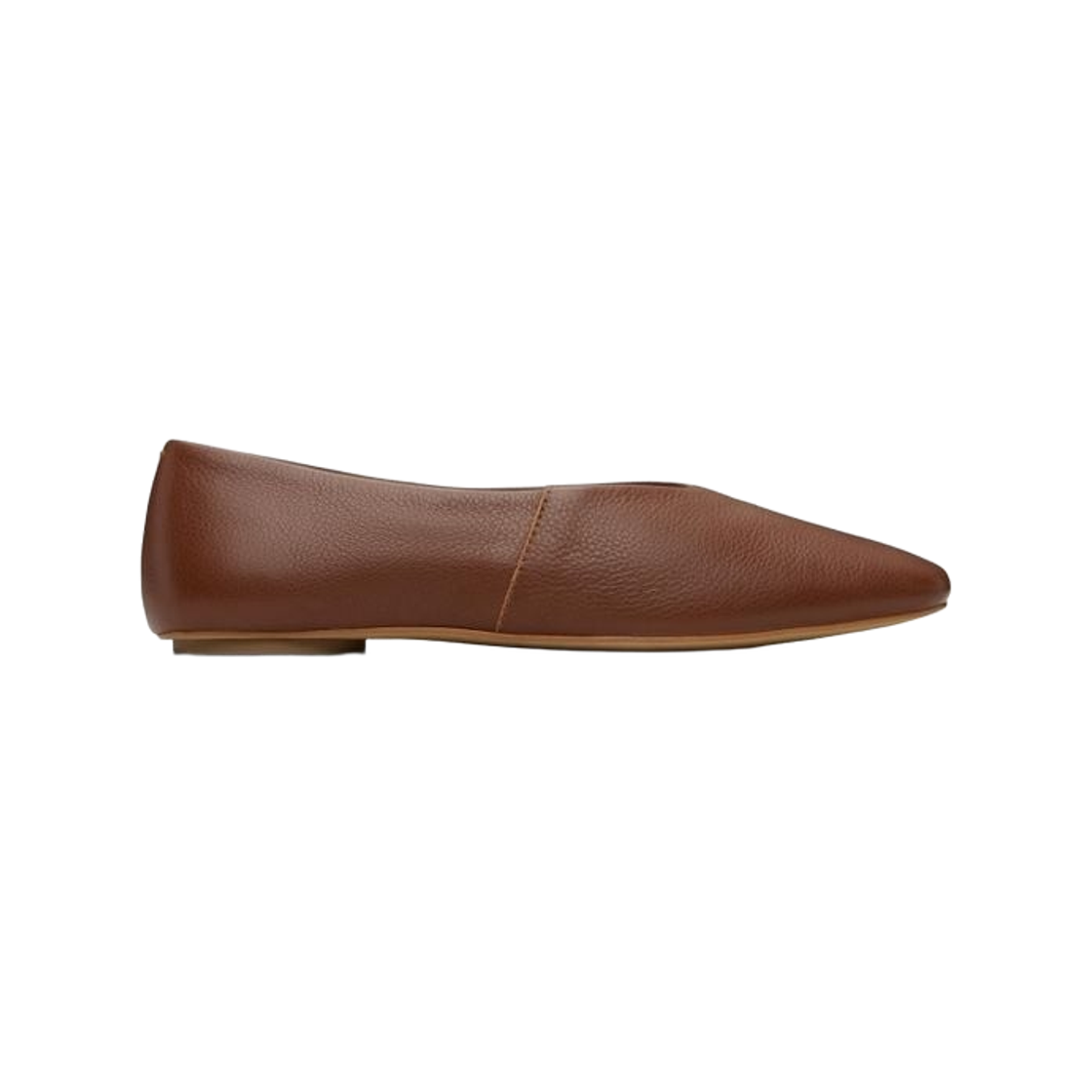 (W) 막스마라 카툴로 발레리나 플랫 브라운((W) Max Mara Catullo Ballerina Flats Brown)