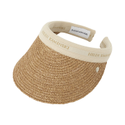 (W) Helen Kaminski Bianca 10 Visor Nougat Natural