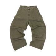 Aoiro Cutted Double Knee Pants Olive