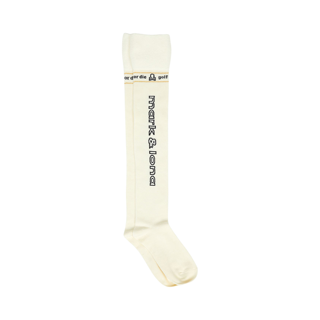 MLF-5C-FS36 (W) Mark & Lona Sol Velour Touch Over Knee Socks White