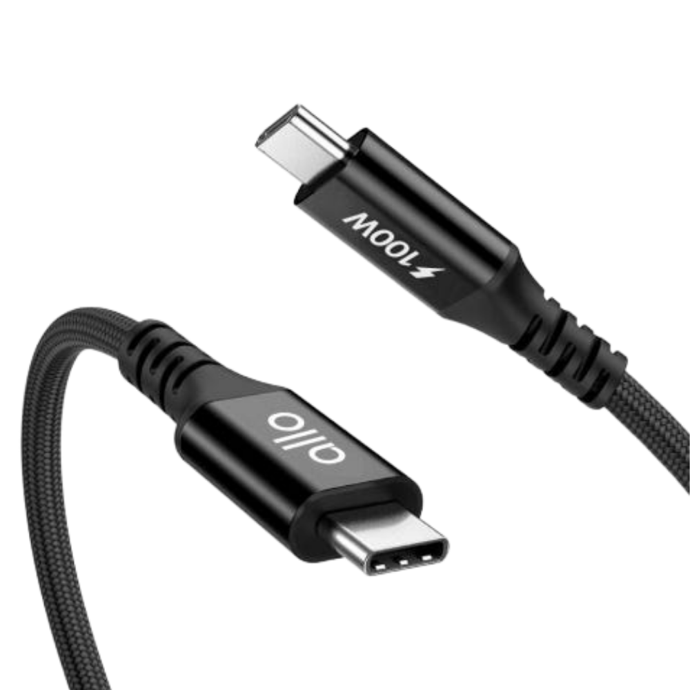 알로코리아 텍스타일 100W CTOC 고속충전케이블 2M(AlloKorea 100W C-to-C Textile Fast Charging Cable 2M)