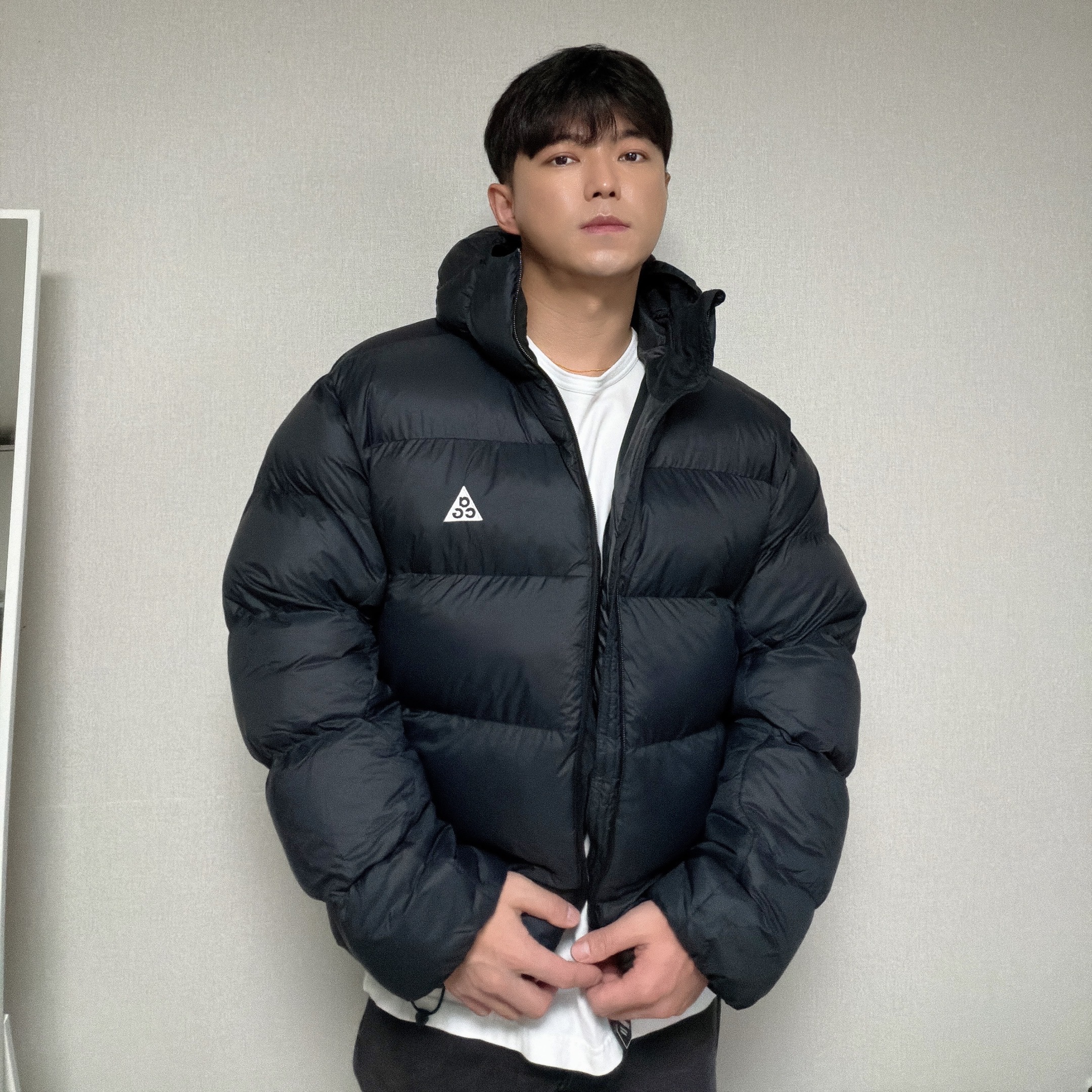 Nike ACG Therma-Fit ADV Lunar Lake Loose Hooded Jacket Black Summit White - Asia 착용 스타일 - 1