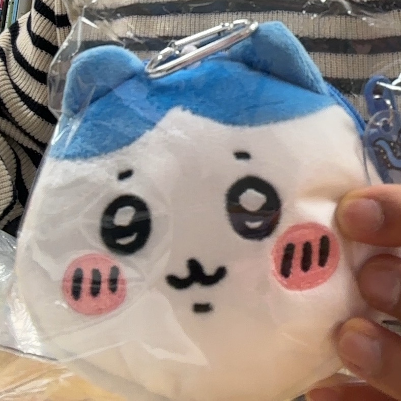 Chiikawa Mascot Keyring Molt Hachiware 착용 스타일