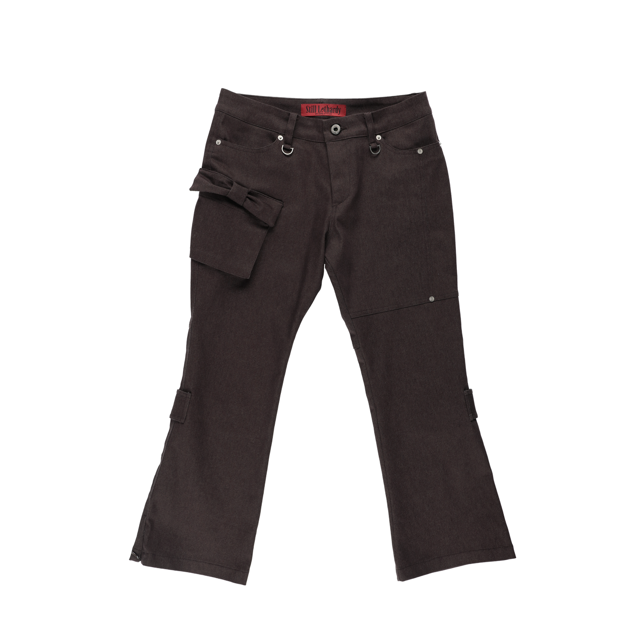 스틸레써디 리본 포켓 앵클 팬츠 브라운(Still Lethardy Ribbon Pocket Ankle Pants Brown)