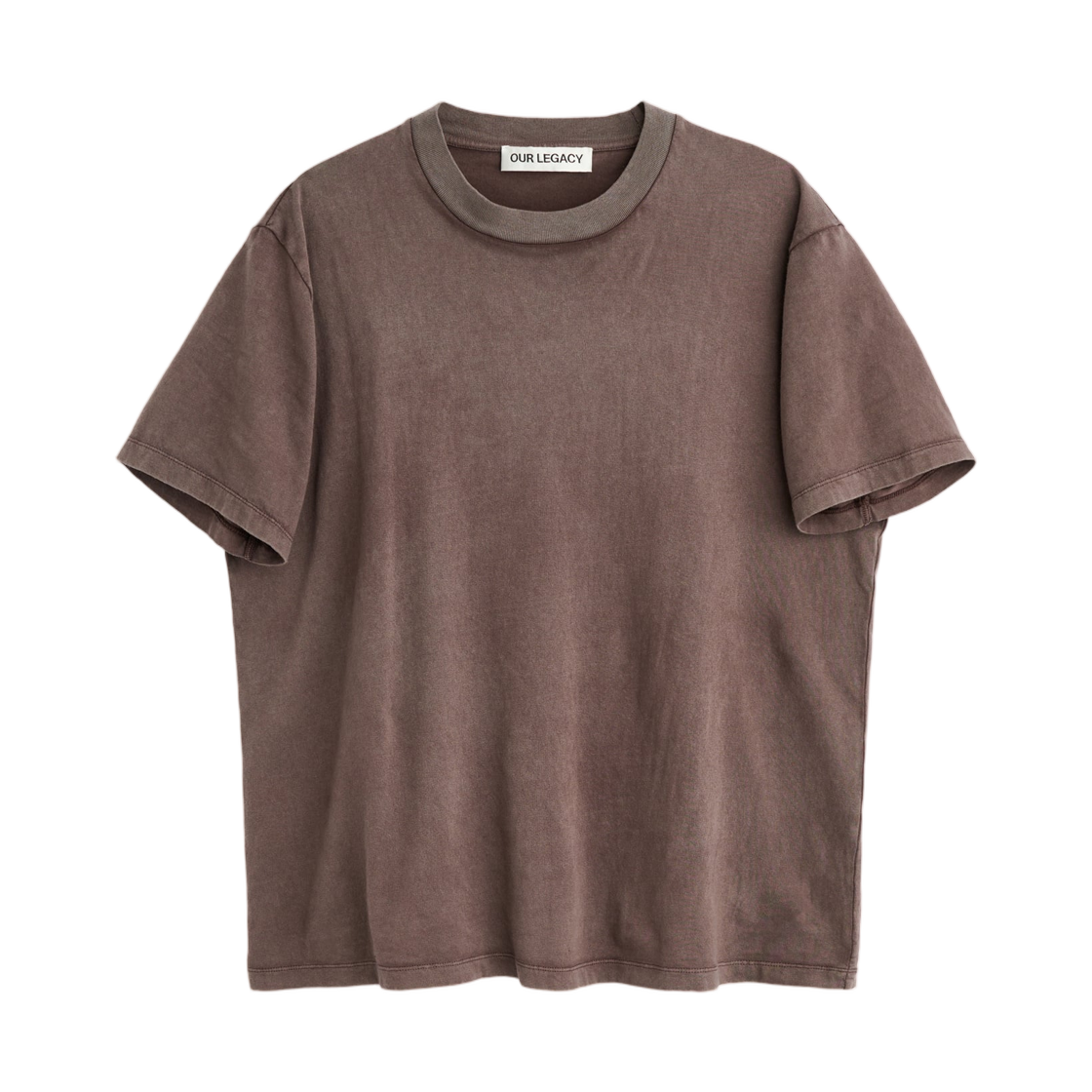 M2266BWB Our Legacy Box T-Shirt Worn Brown Legacy Jersey