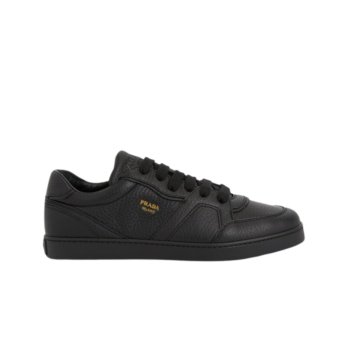 2EE442-013-F0002 Prada Leather Sneakers Black