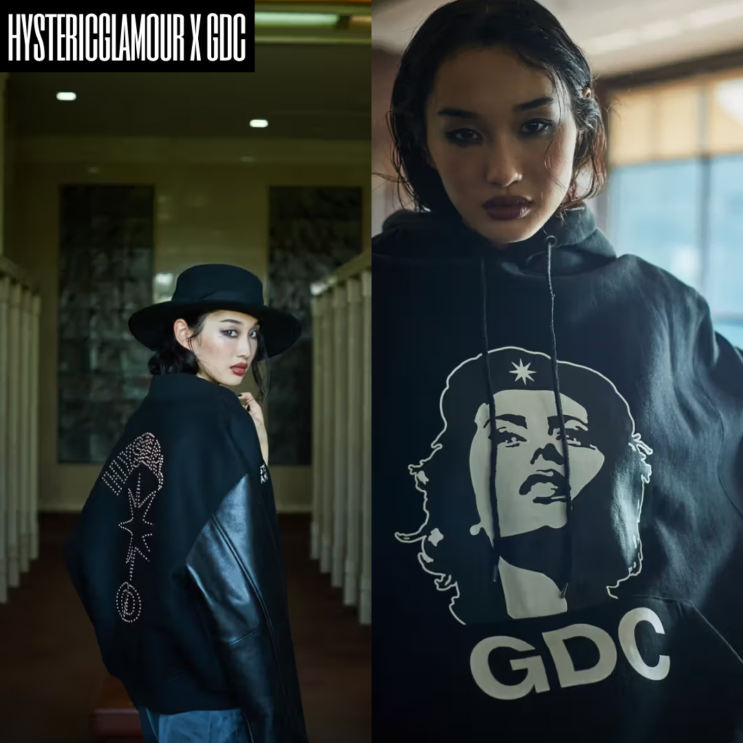 Hysteric Glamour Property of Hysteric T-Shirt Black 착용 스타일 - 3