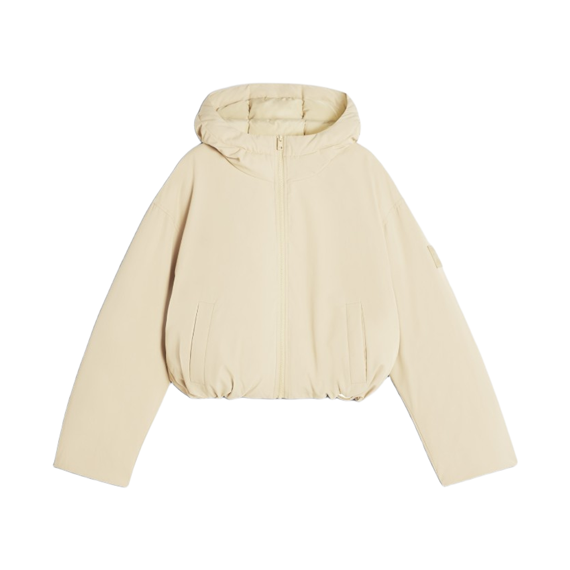 (W) 메종 키츠네 후드 퍼퍼 라이트 카멜((W) Maison Kitsune Hooded Puffer Light Camel)
