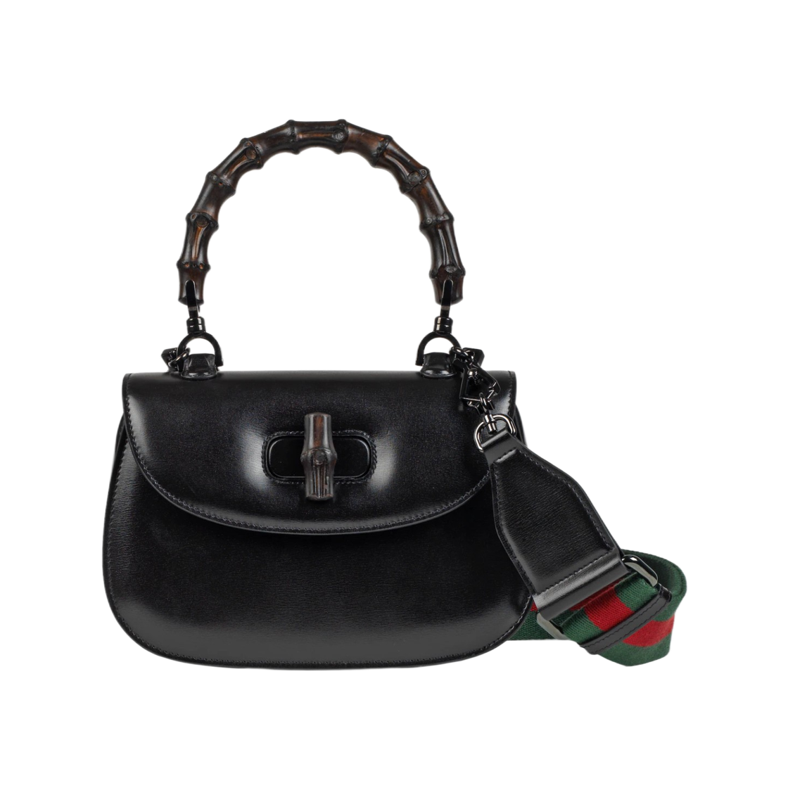 구찌 뱀부 1947 스몰 핸드백 블랙(Gucci Bamboo 1947 Small Handbag Black) - 1
