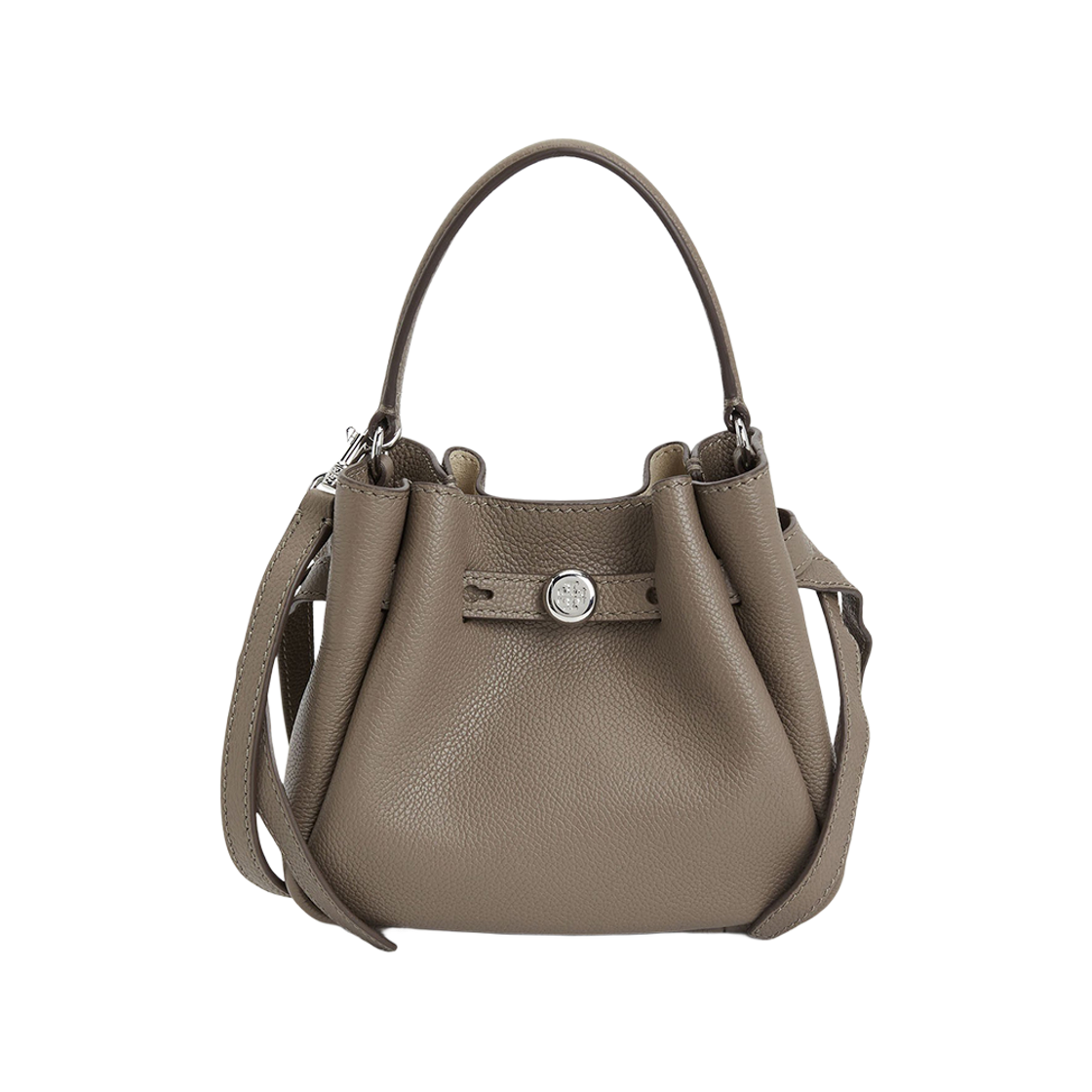 179988-250 Tory Burch Romy Mini Bucket Bag Taupe Oak