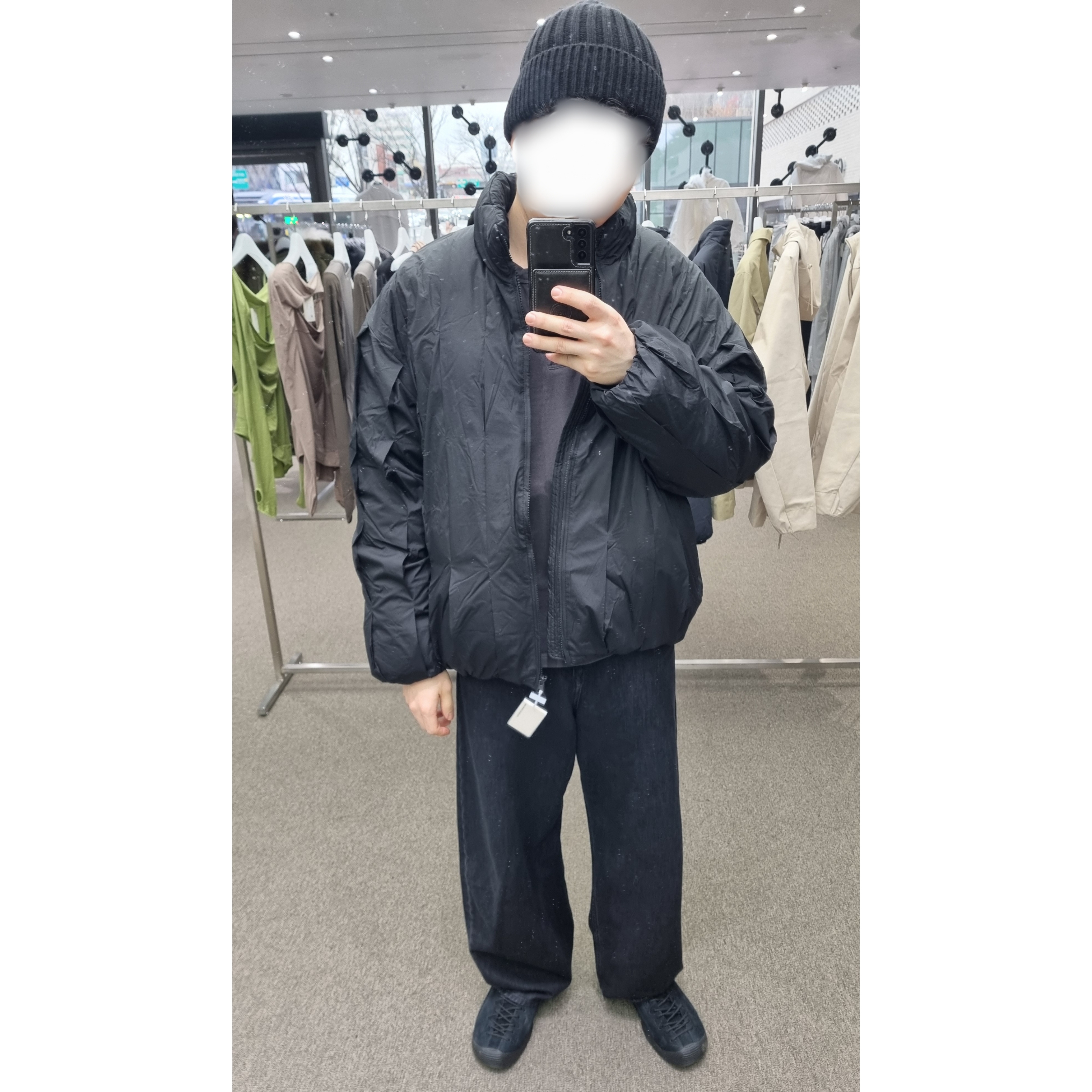 Keen Jasper Suede Sneakers Black 착용 스타일 - 1