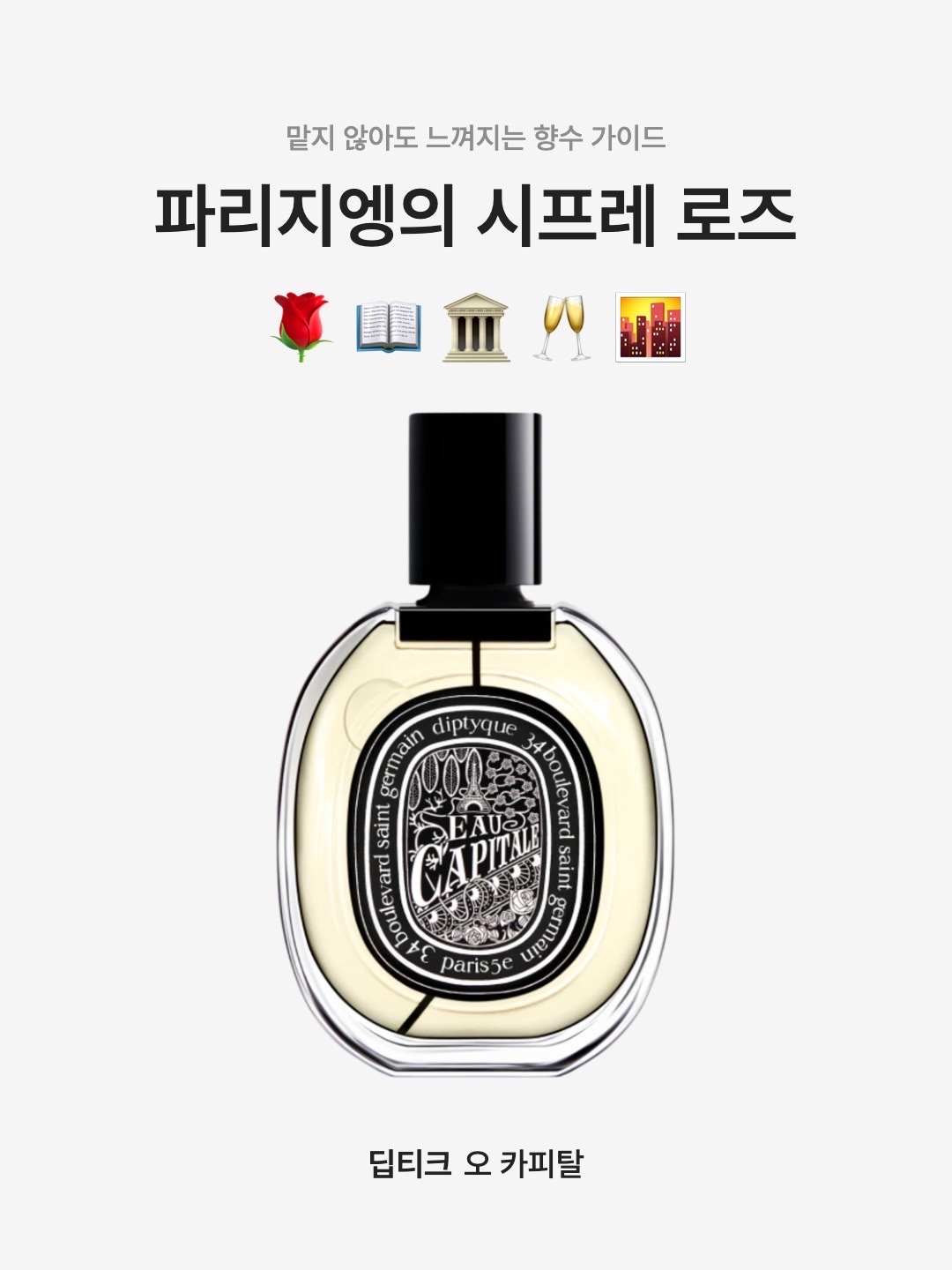 Diptyque Eau Capitale Eau De Parfum 75ml, Diptyque Perfumed Hand Cream Eau Capitale 45ml 착용 스타일 - 1