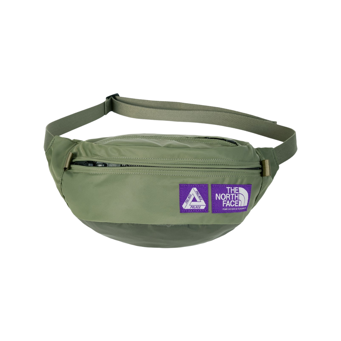 팔라스 x 노스페이스 퍼플라벨 마운틴 윈드 웨이스트 백 세이지 그린 - 25FW(Palace x The North Face Purple Label Mountain Wind Waist Bag Sage Green - 25FW)
