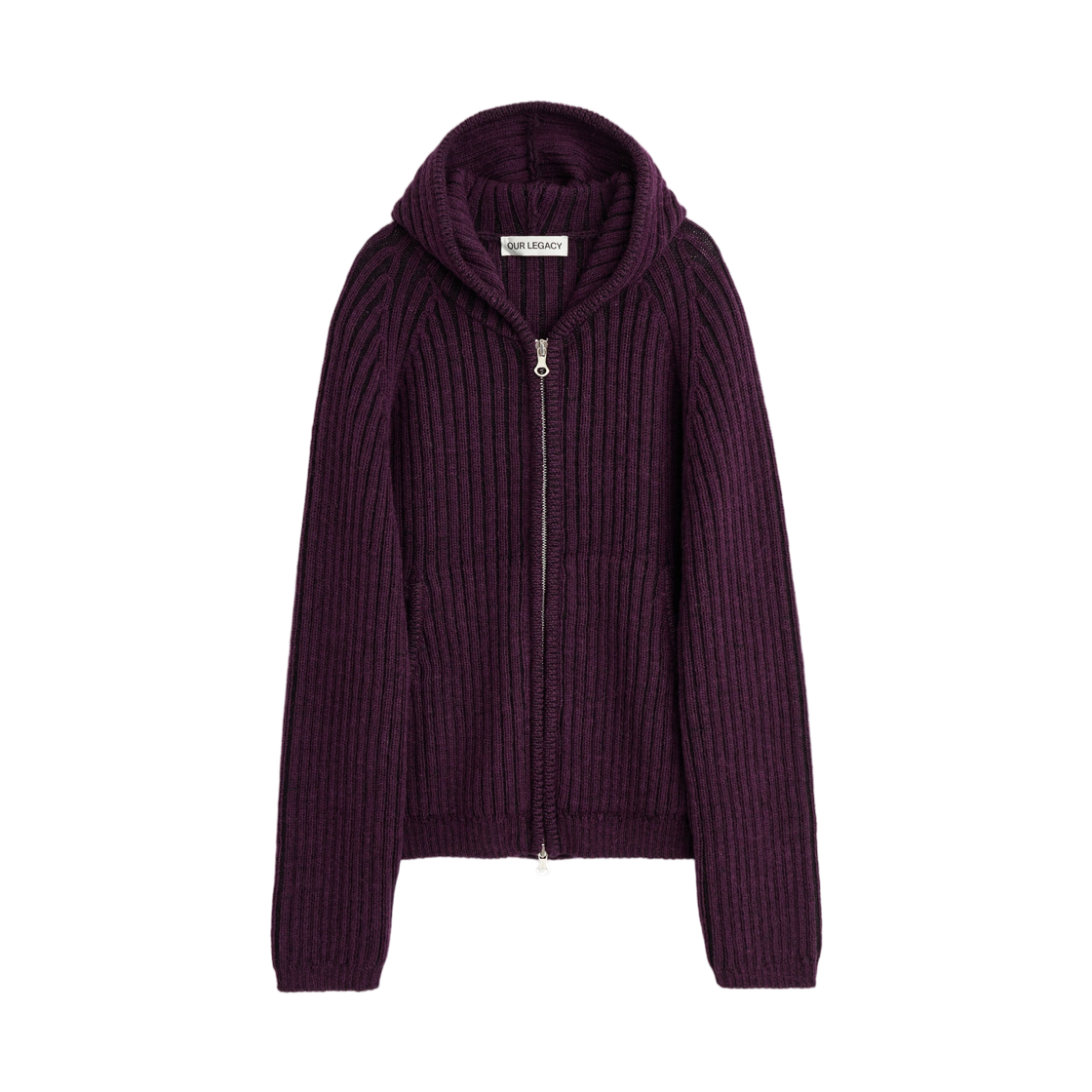 M2263LN Our Legacy Level Hood Night Violet Stripe Isles Wool