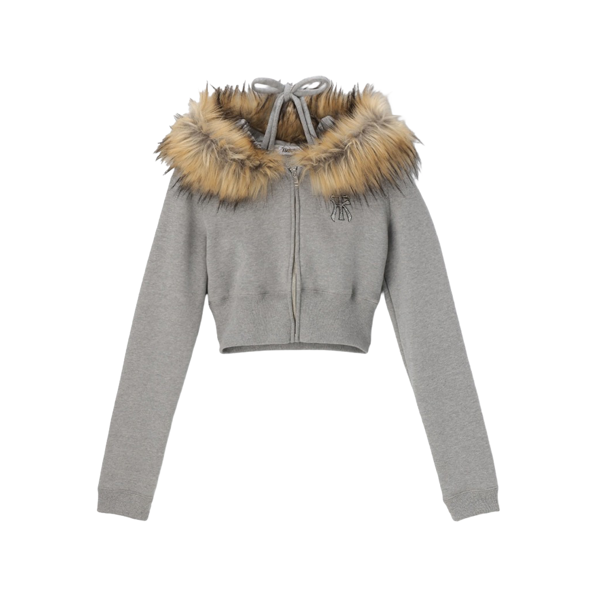 앰부시 우먼 홀터 넥 후디 그레이 - 25FW(Ambush Women Halter Neck Hoodie Grey - 25FW)