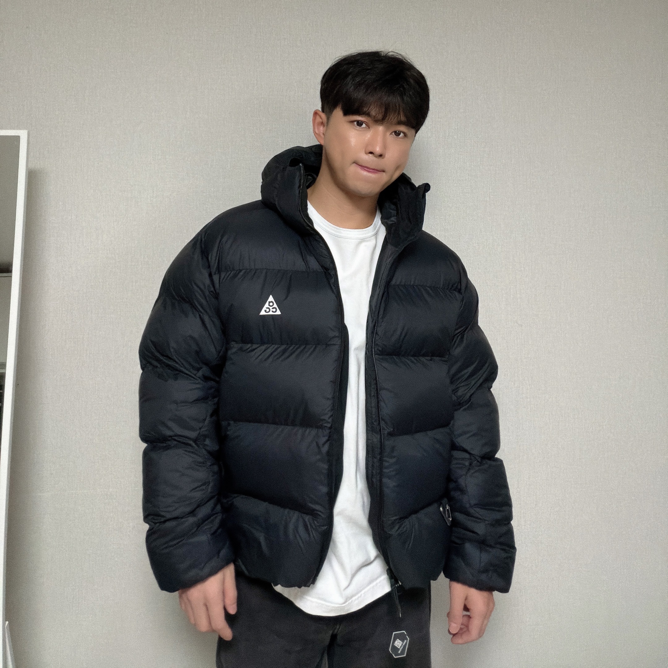 Nike ACG Therma-Fit ADV Lunar Lake Loose Hooded Jacket Black Summit White - Asia 착용 스타일 - 2