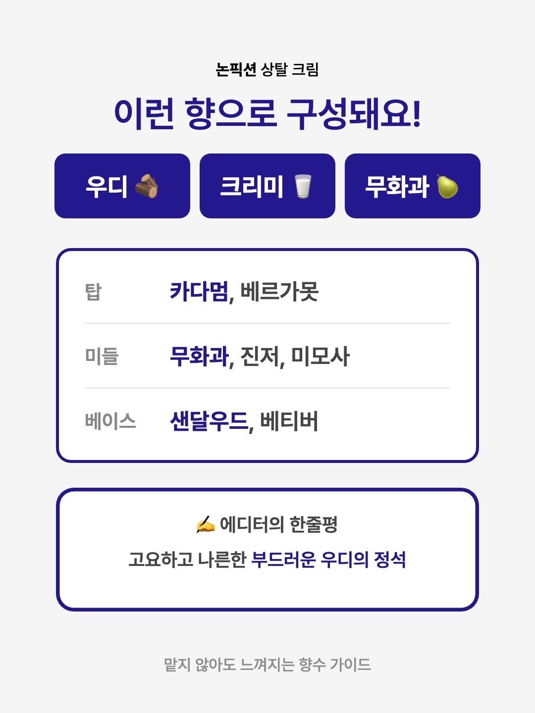 Nonfiction Perfume Santal Cream 100ml, Nonfiction Portable Perfume Santal Cream 30ml 착용 스타일 - 3