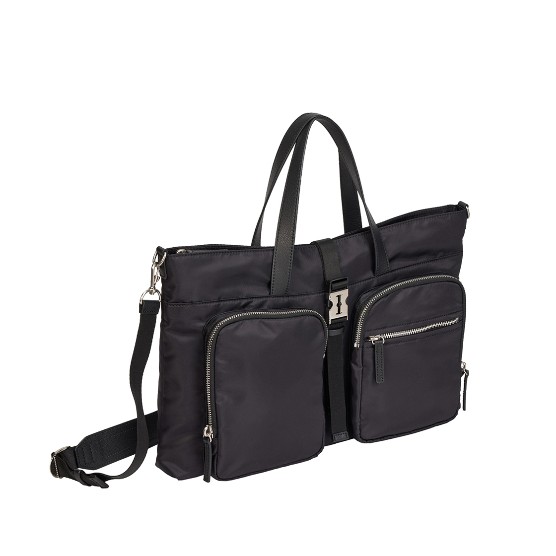 P0000EZN_K vunque Hey Double Pocket Tote M Black