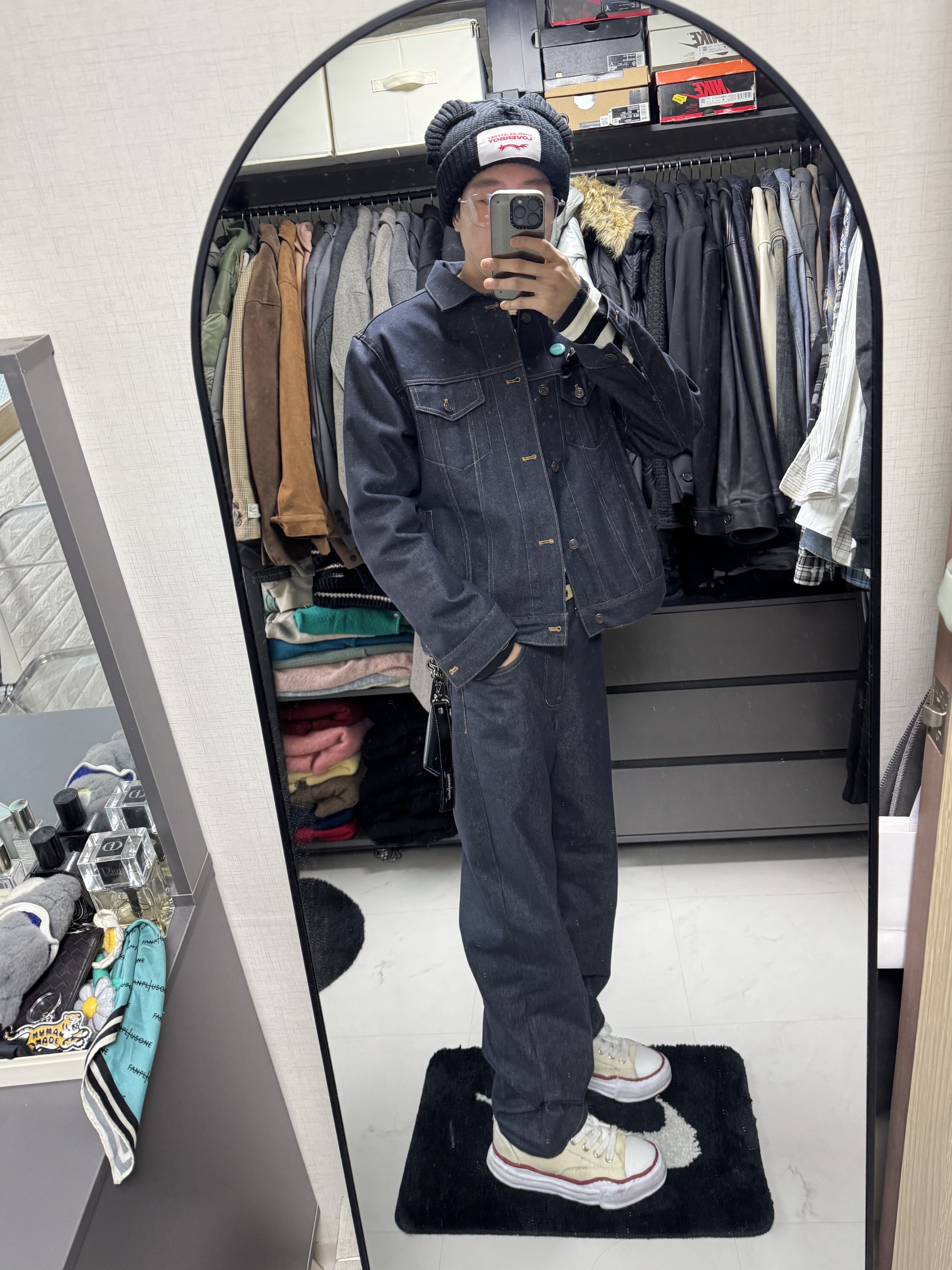 Charles Jeffrey Loverboy Chunky Ears Beanie Black, Marshall Major V Black (Korean Ver.) 착용 스타일 - 2