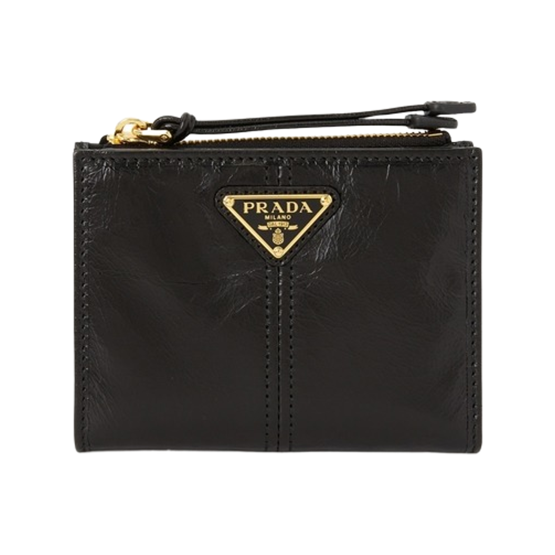 1ML050-2CYR-F0002 Prada Short Wallet Black