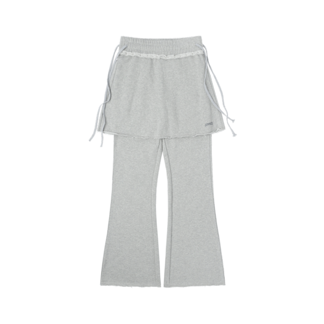SNCT25FBO005HG SUNNECT Skirt Layered Sweatpant Heather Grey