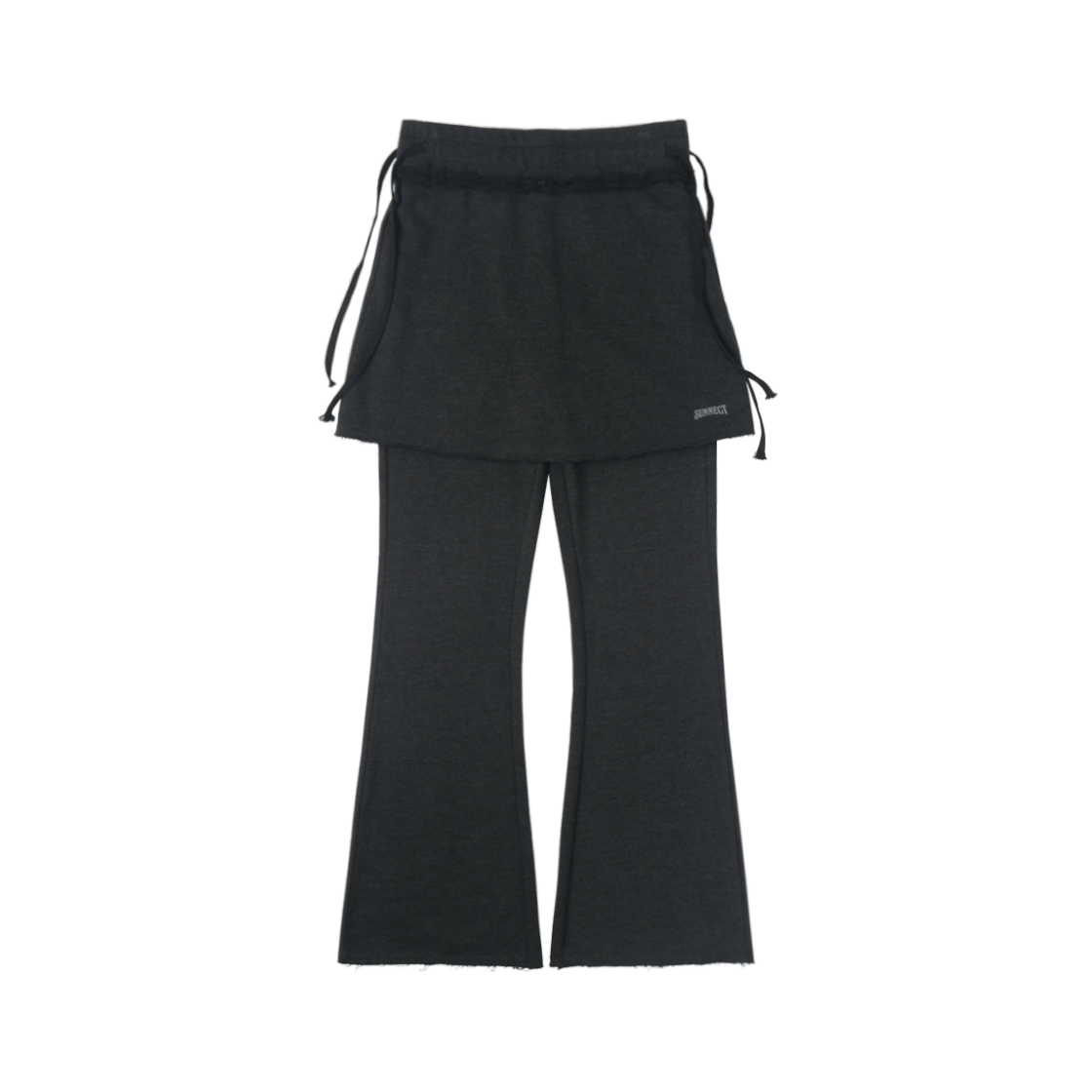 SNCT25FBO005CC SUNNECT Skirt Layered Sweatpant Charcoal