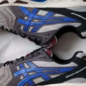 Asics Gel-Kayano 14 Oyster Grey Illusion Blue 착용 스타일