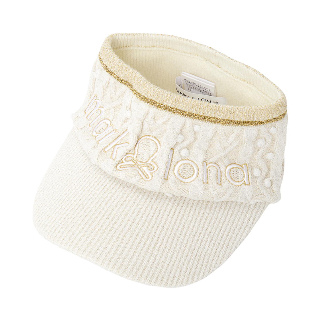 마크 앤 로나 푸아즈 스파크 니트 바이저 화이트(Mark & Lona Poise Spark Knit Visor White)