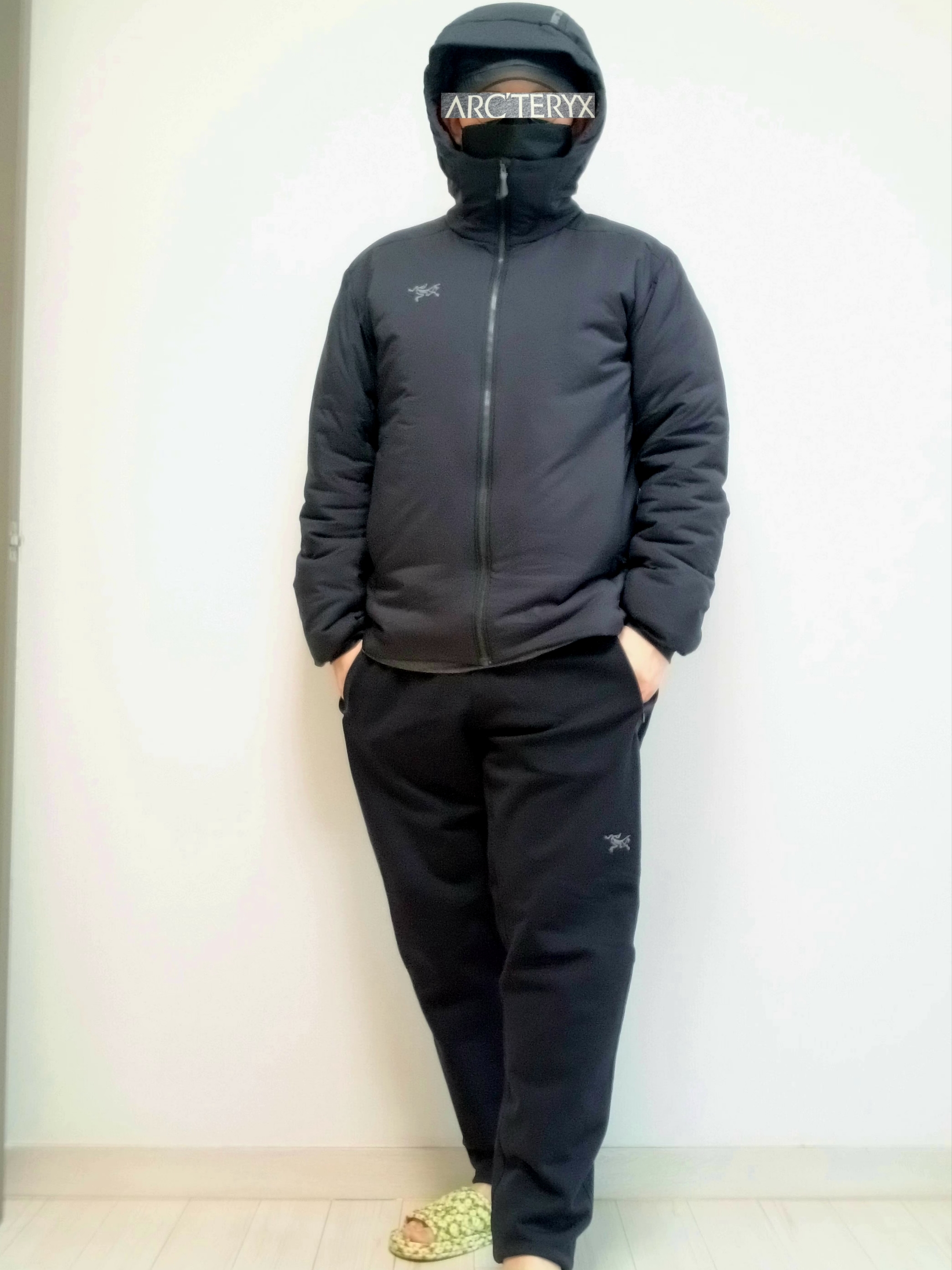 Arc'teryx Atom Heavyweight Hoody Black, Arc'teryx Kyanite Pants Black 착용 스타일 - 10