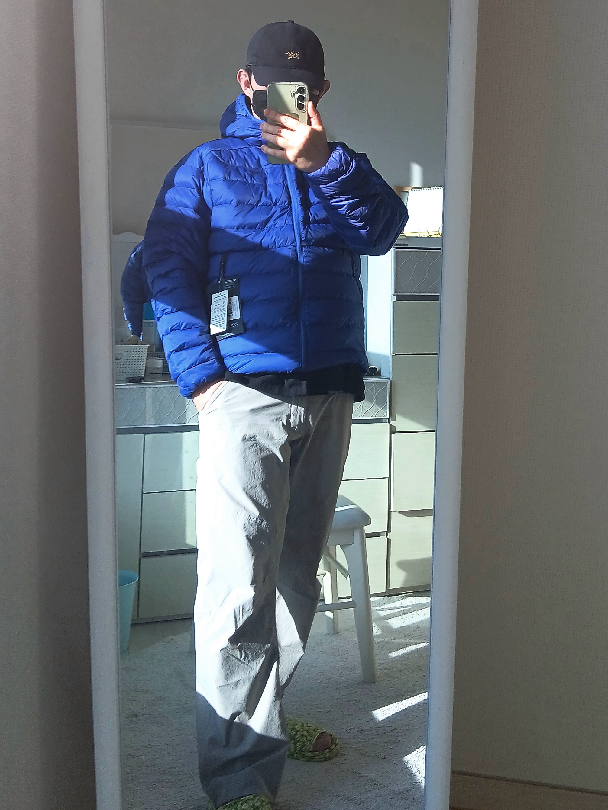 Arc'teryx Small Bird Cap Black, Arc'teryx Kragg SL Cotton LS Shirt Black 착용 스타일 - 1