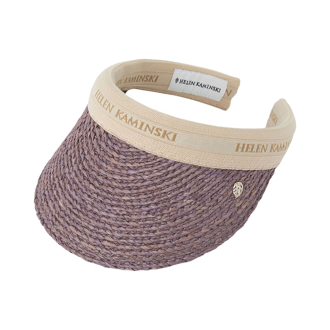 HAT52204 (W) Helen Kaminski Bianca 8 Visor Lilac Natural Logo