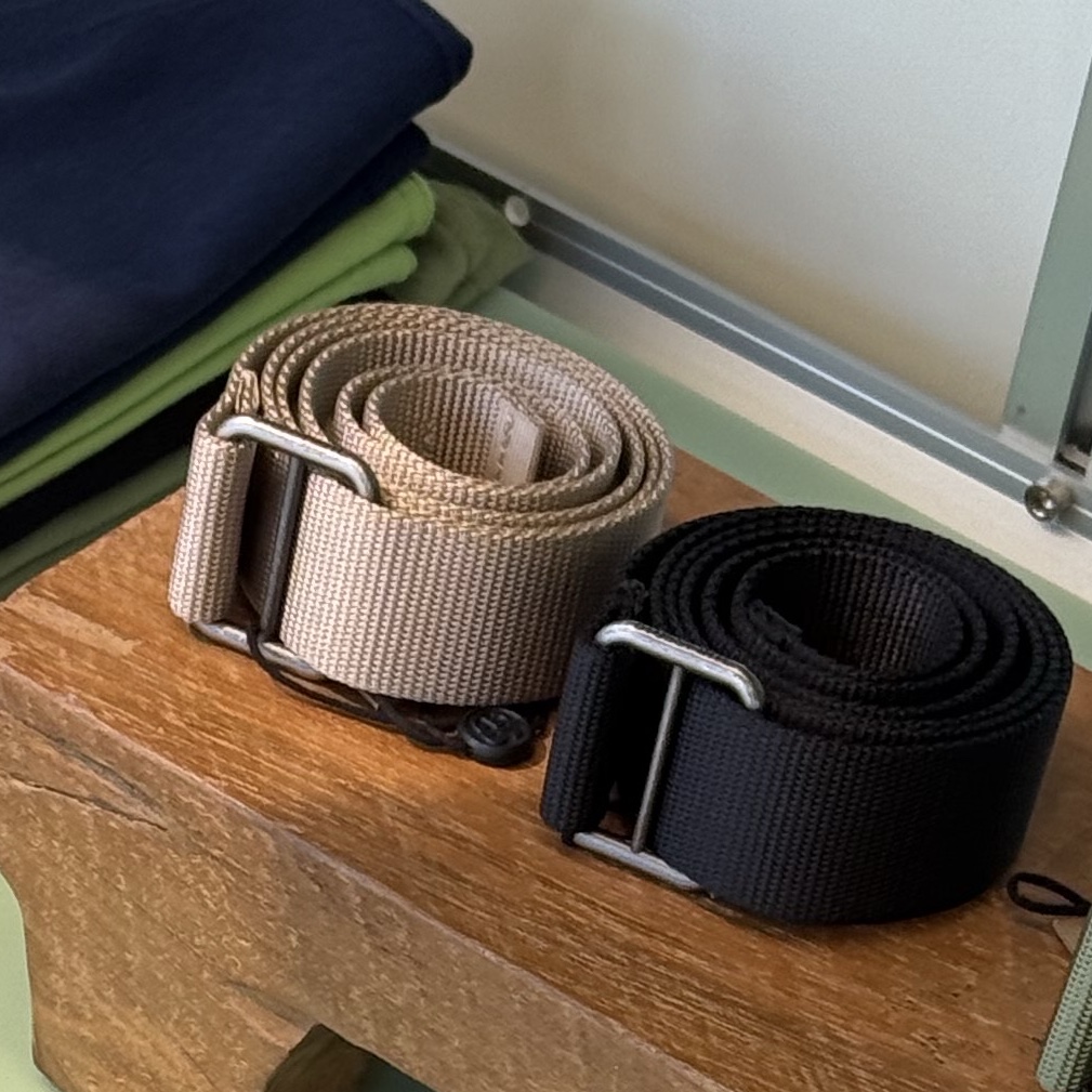 Stussy Utility Belt Sand 착용 스타일