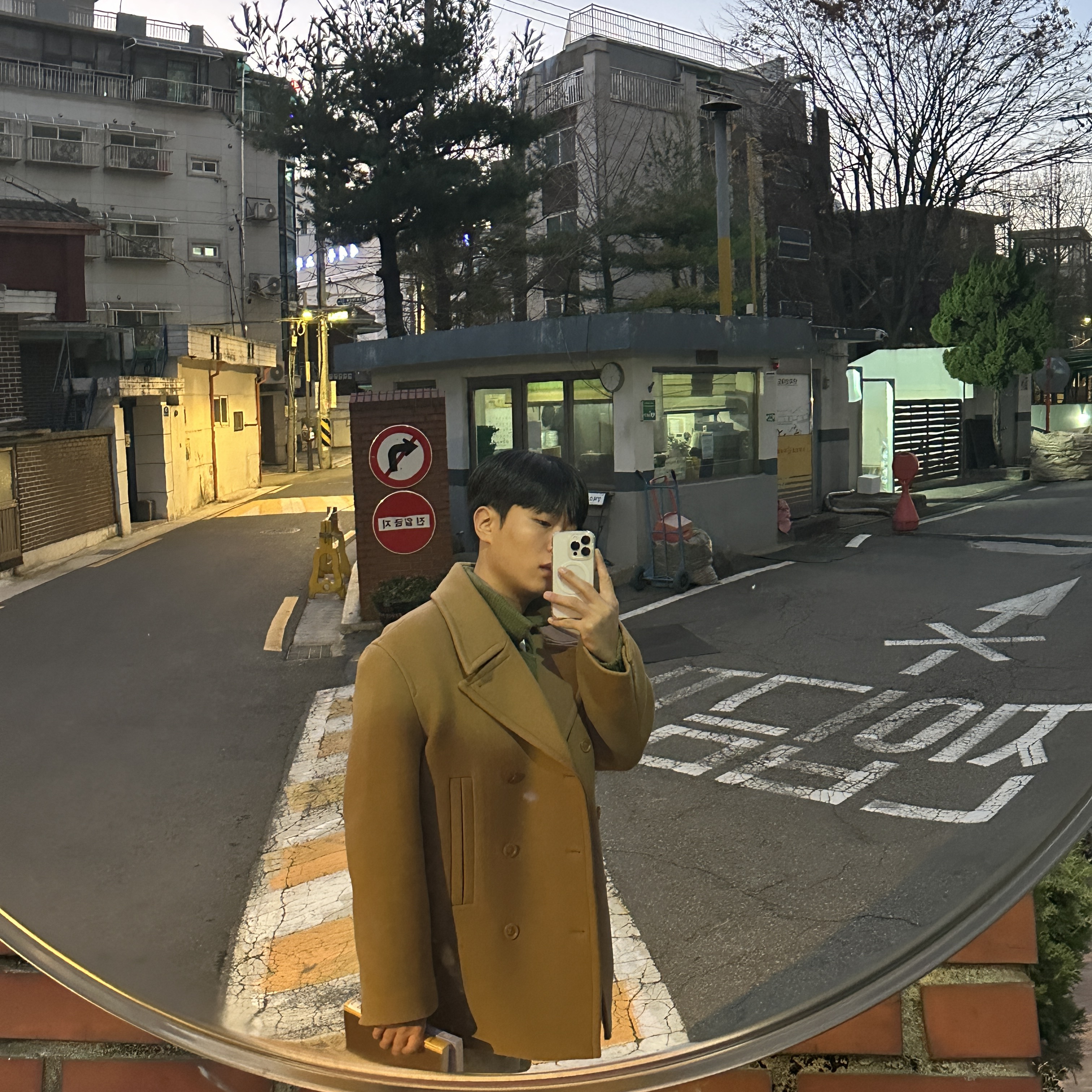 C.P. Company C.P. Duffel Pea Coat Undergrowth Grey - 25FW 착용 스타일